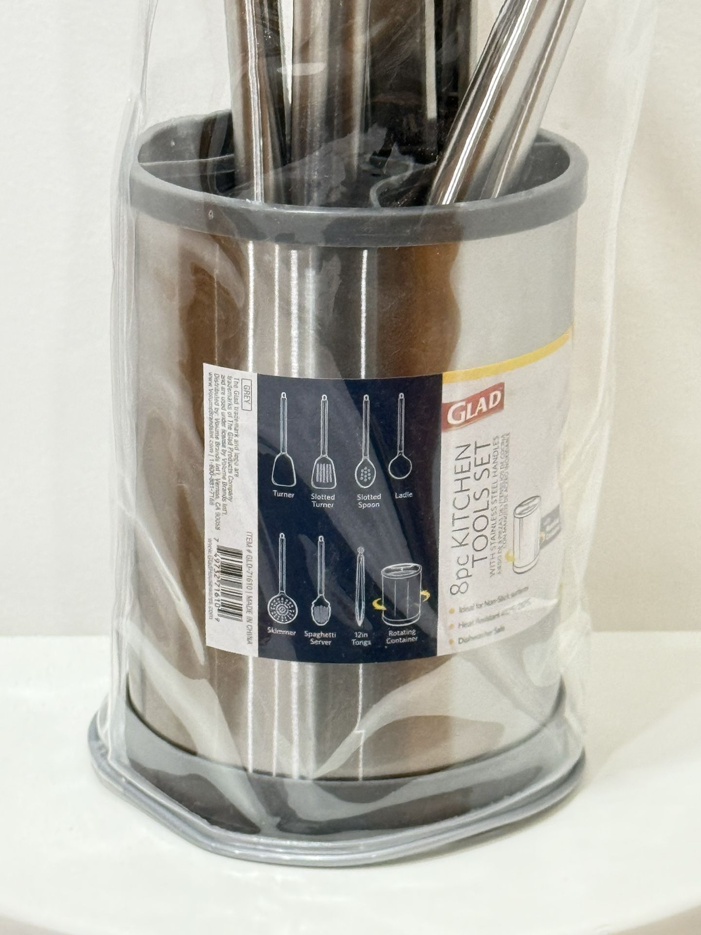 8pc Nonstick Kitchen Utensil Set w/ Holder - photo 2