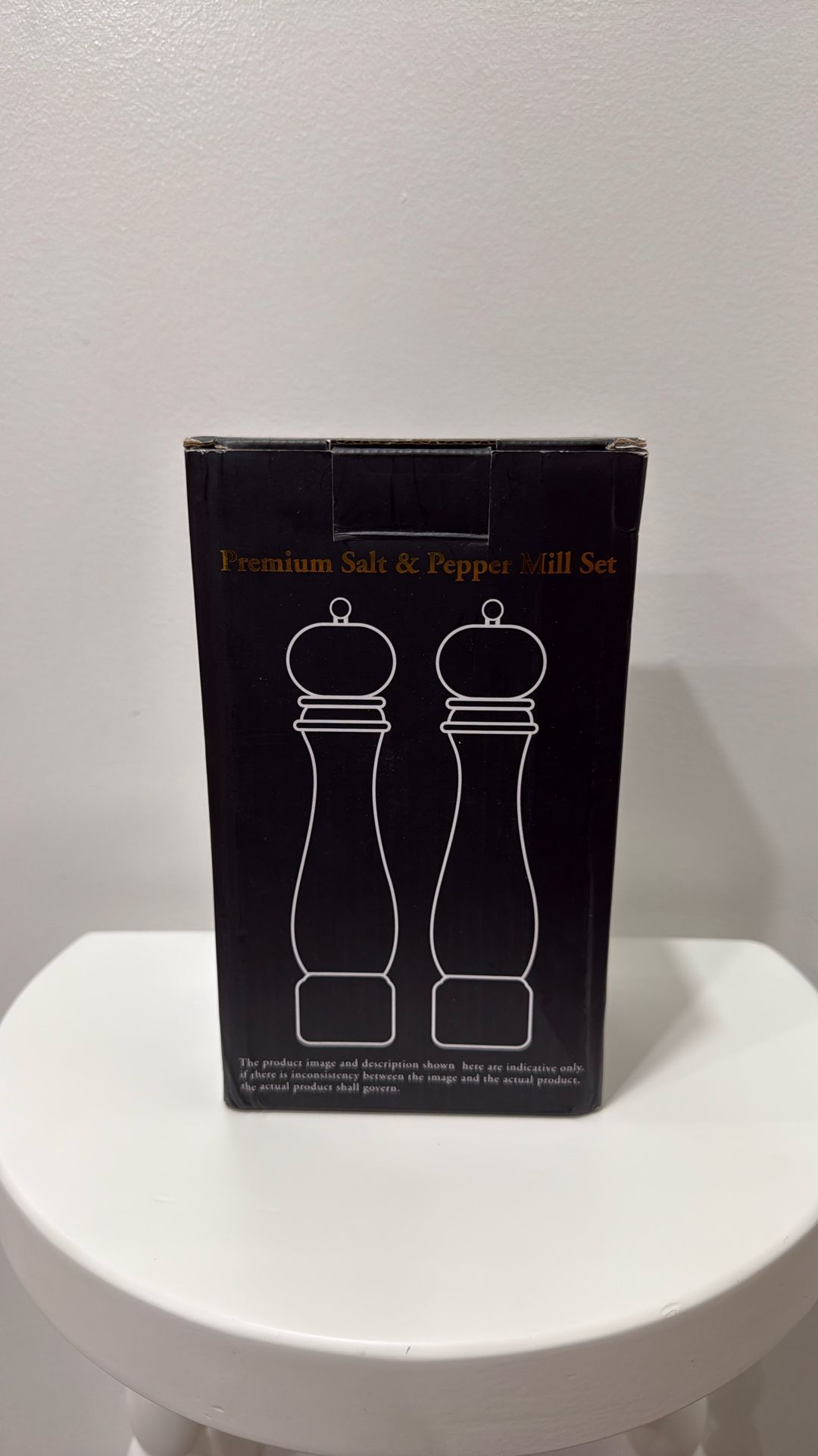 Wooden Salt & Pepper Grinder Set with Tray - photo 2