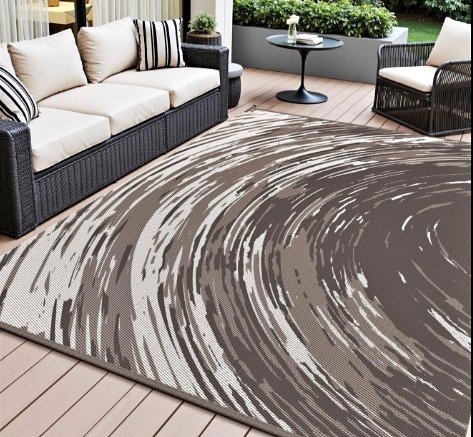 NEW Outdoor Rug Waterproof Reversible Carpet for Patio Camping