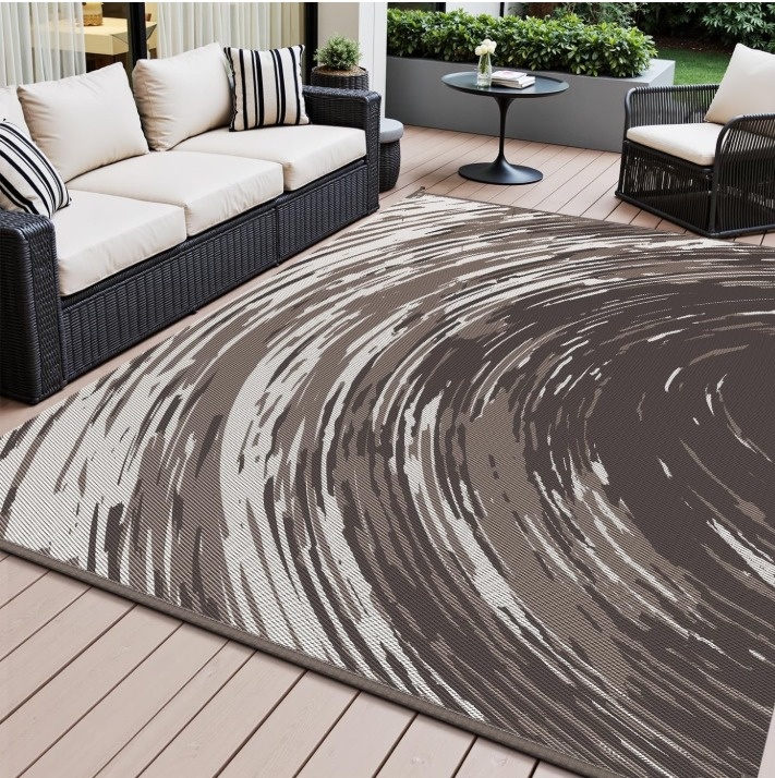 NEW Outdoor Rug Waterproof Reversible Carpet for Patio Camping - photo 2