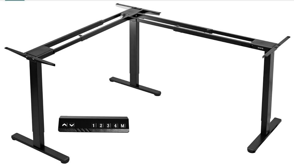 NEW VIVO Electric 3-Leg Standing Desk Frame (Frame Only)