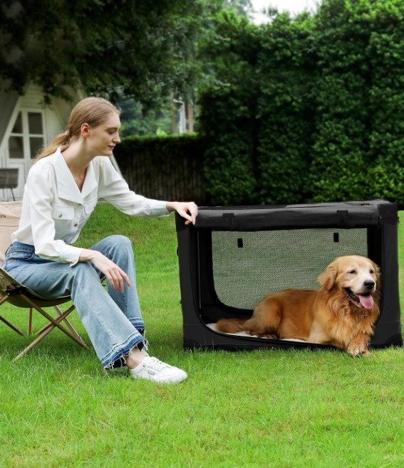 NEW 42" Collapsible Travel Dog Crate - photo 2