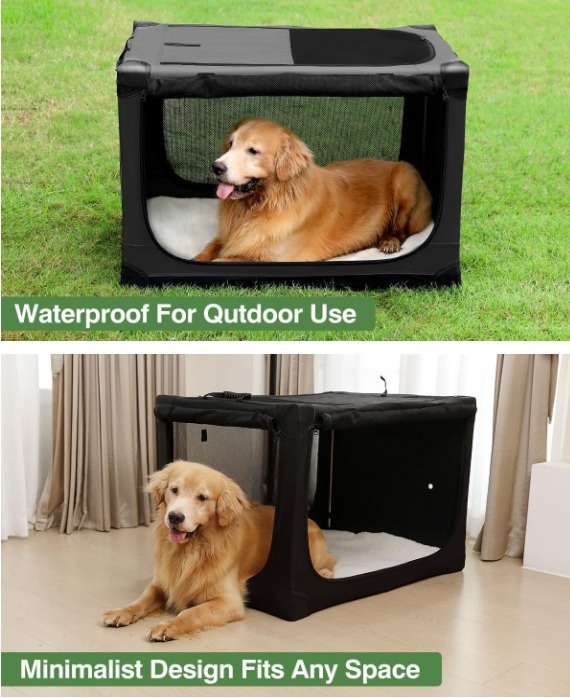 NEW 42" Collapsible Travel Dog Crate - photo 3