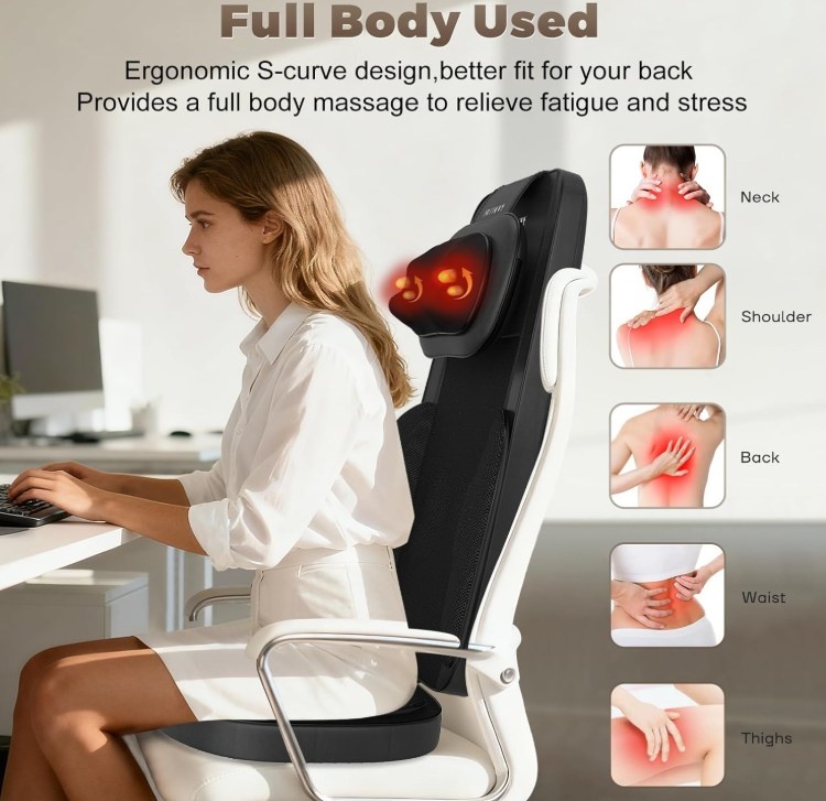 NEW Shiatsu Neck and Back Massager with Heat - photo 4