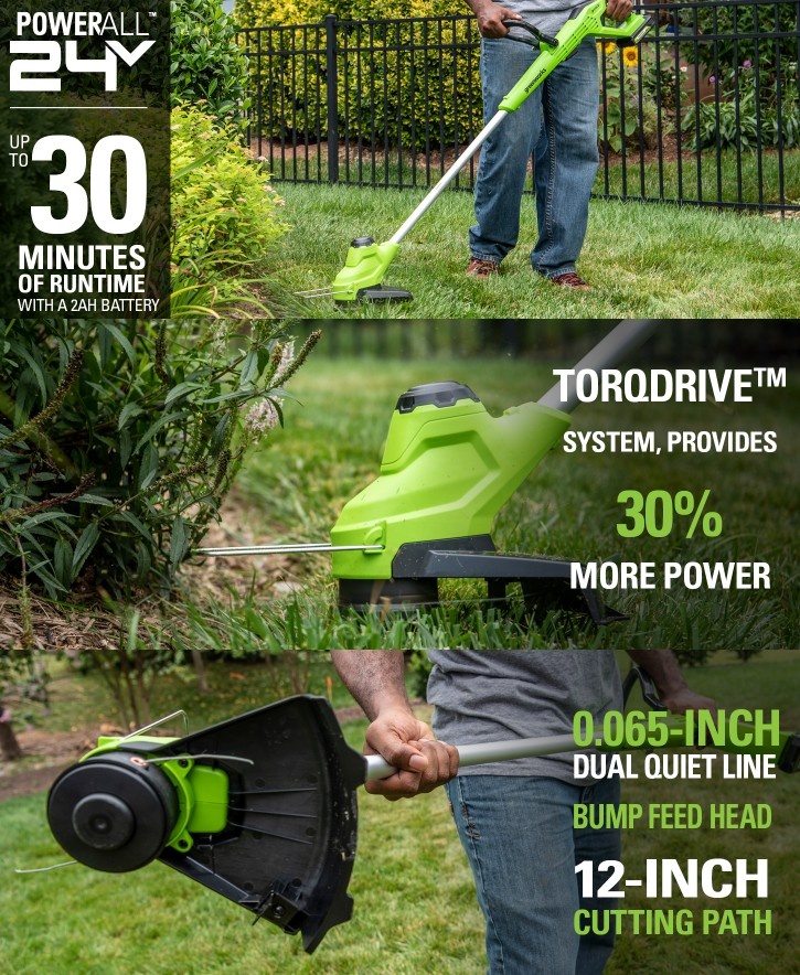 New Cordless String Trimmer/Edger, Rotating Head & Adjustable - photo 5