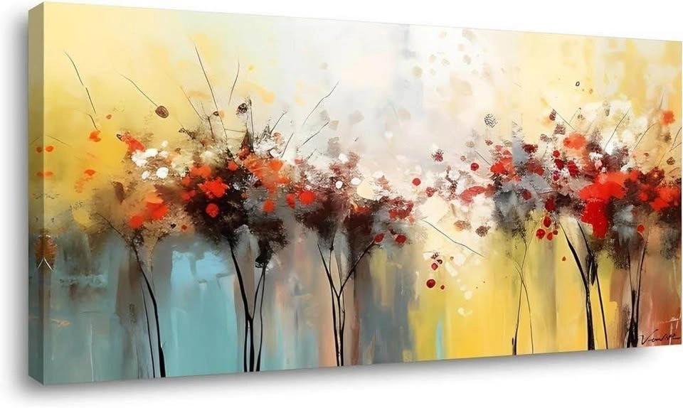 Colorful Flower Abstract Wall Art Print - photo 2