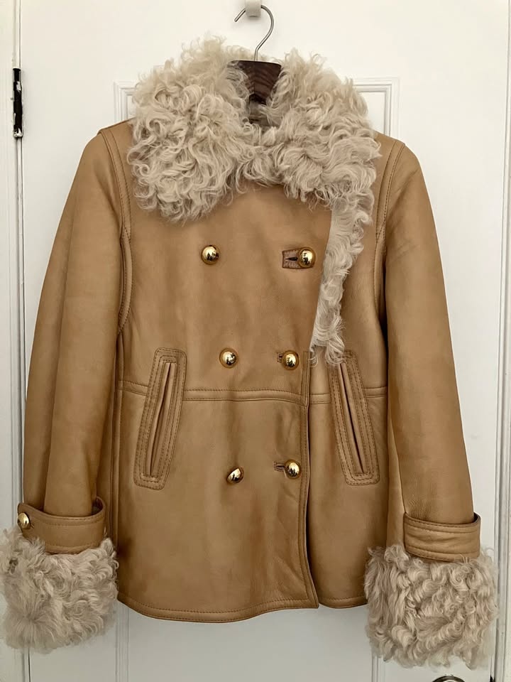 COACH Shearling Peacoat Size M-L, Coach Size 14