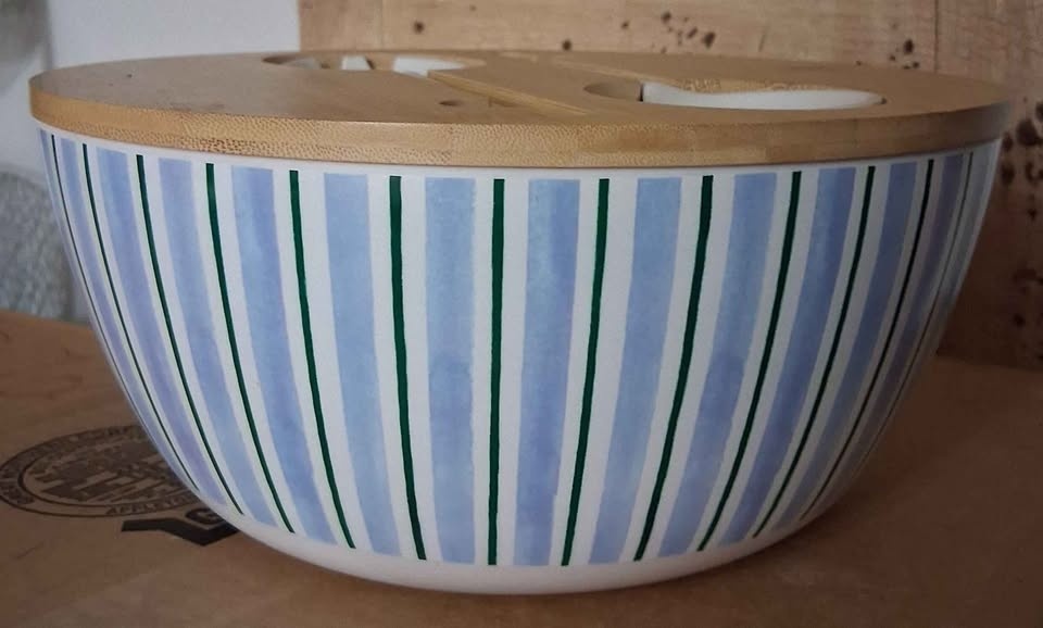 Salad Bowl with Lid & Spoon & Spork - photo 3