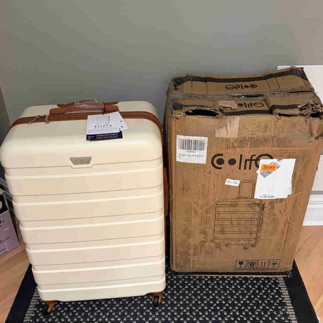 Coolife Luggage 3 Piece Suitcase Set