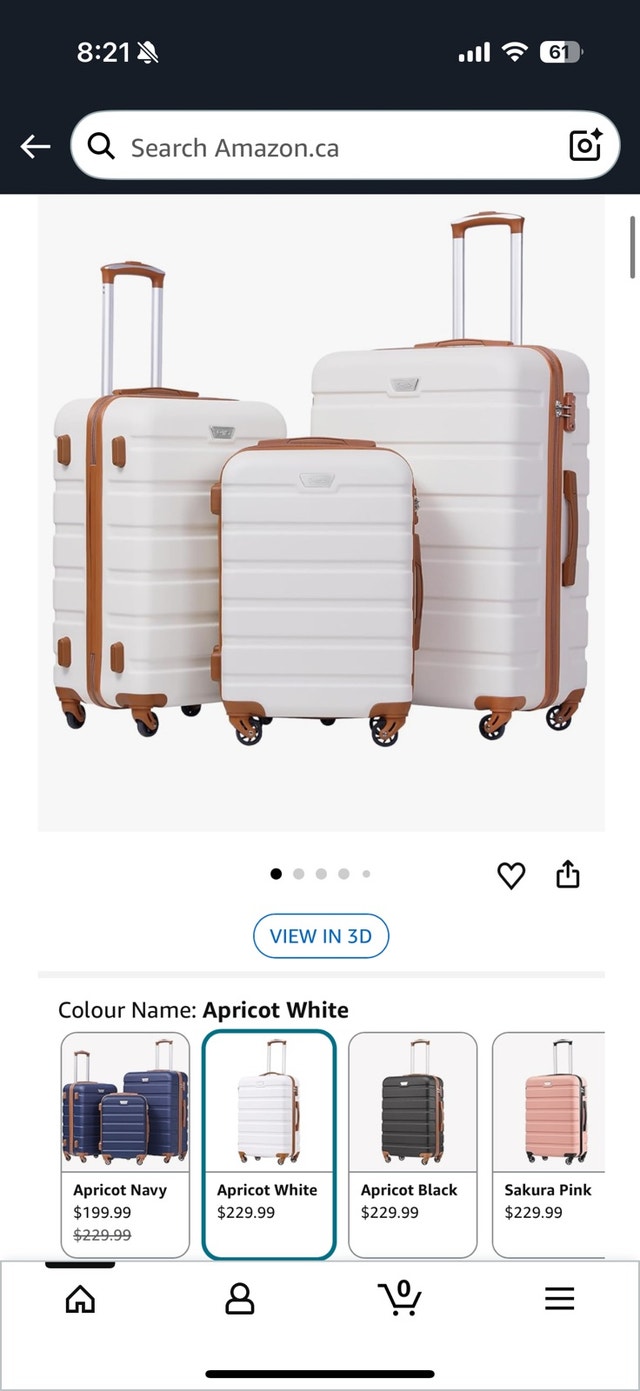 Coolife Luggage 3 Piece Suitcase Set - photo 2