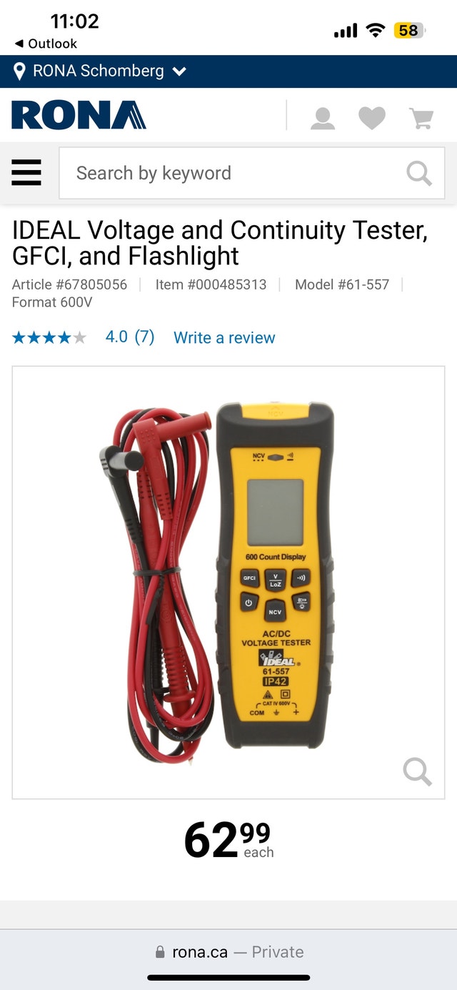 IDEAL Voltage & Continuity Tester with LCD, GFCI, Flashlight - photo 3