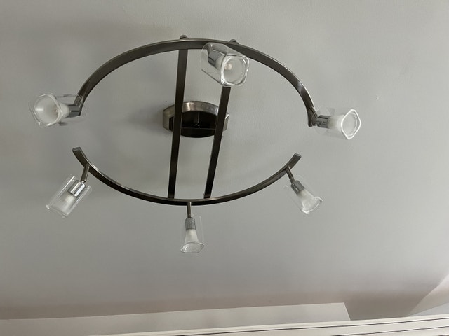 Stylish 6-Light Modern Ceiling Fixture - photo 3