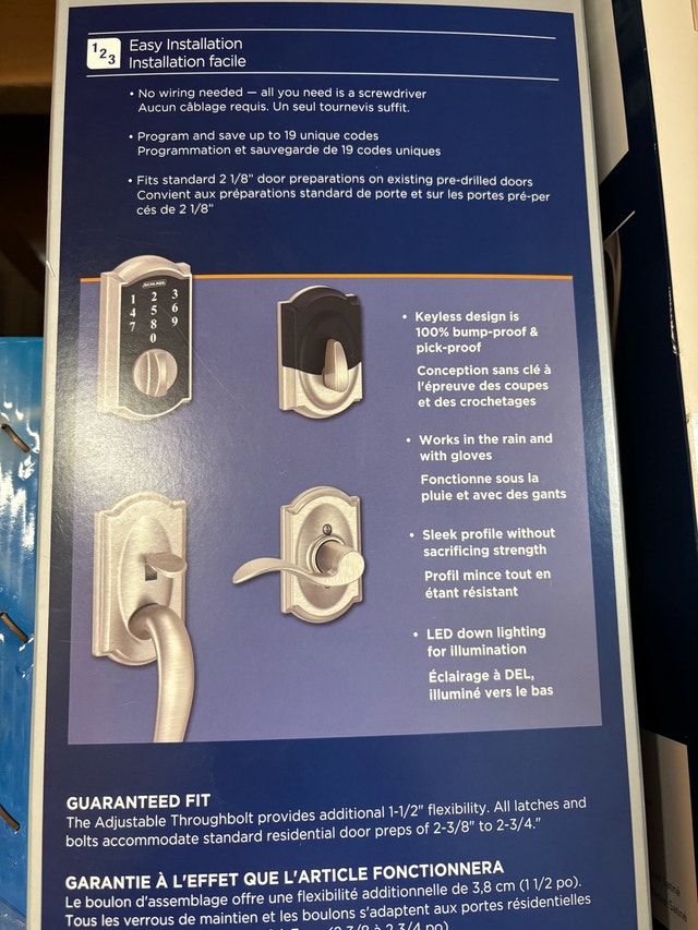 Schlage Touch Keyless Deadbolt - photo 3