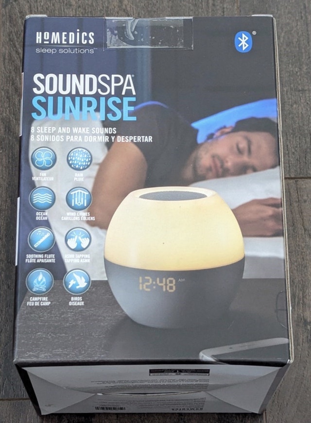 HoMedics SoundSpa Sunrise Alarm Clock with Bluetooth Speaker - photo 2