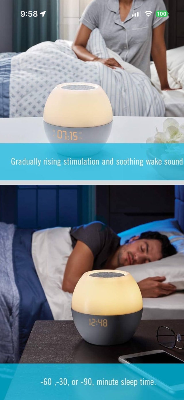 HoMedics SoundSpa Sunrise Alarm Clock with Bluetooth Speaker - photo 5