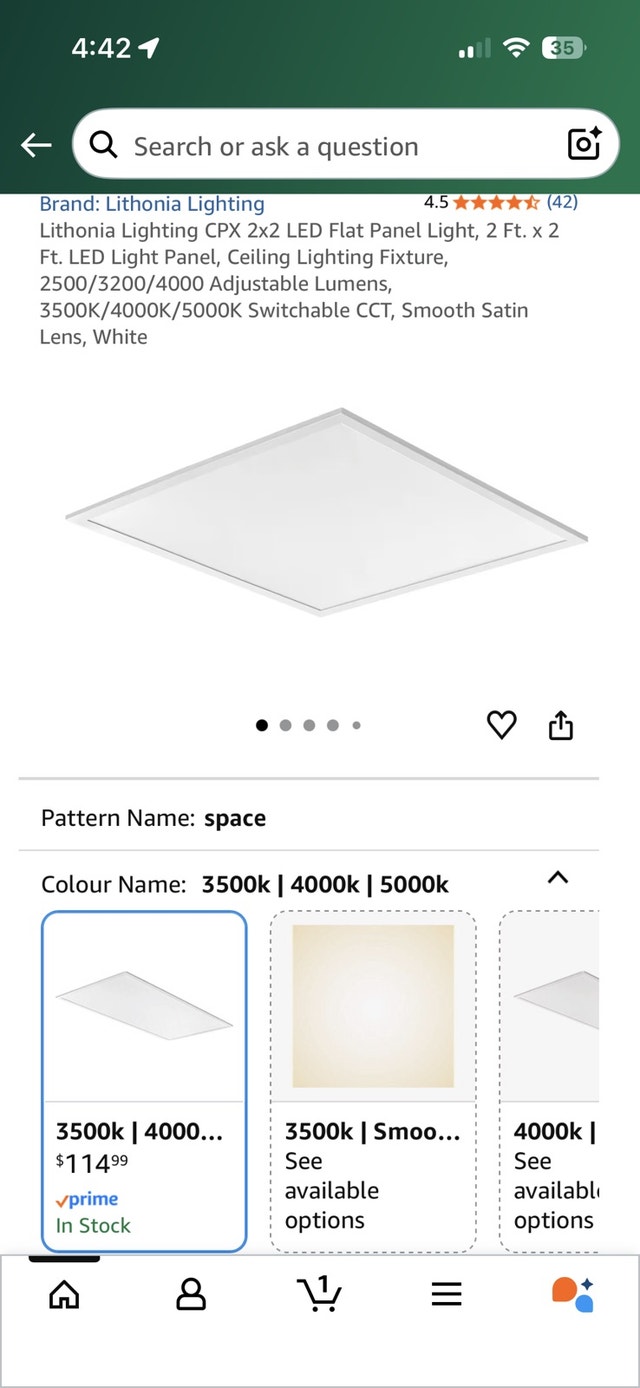 Lithonia Lighting 2x2 LED Flat Panel 4000K - photo 3