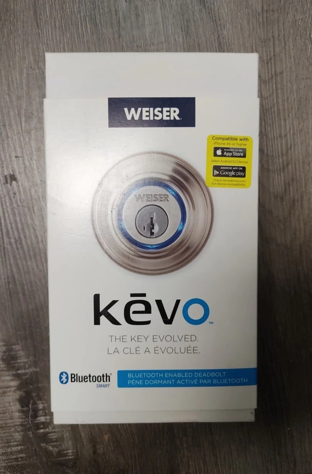 Weiser Kevo Bluetooth Electronic Deadbolt Door Lock