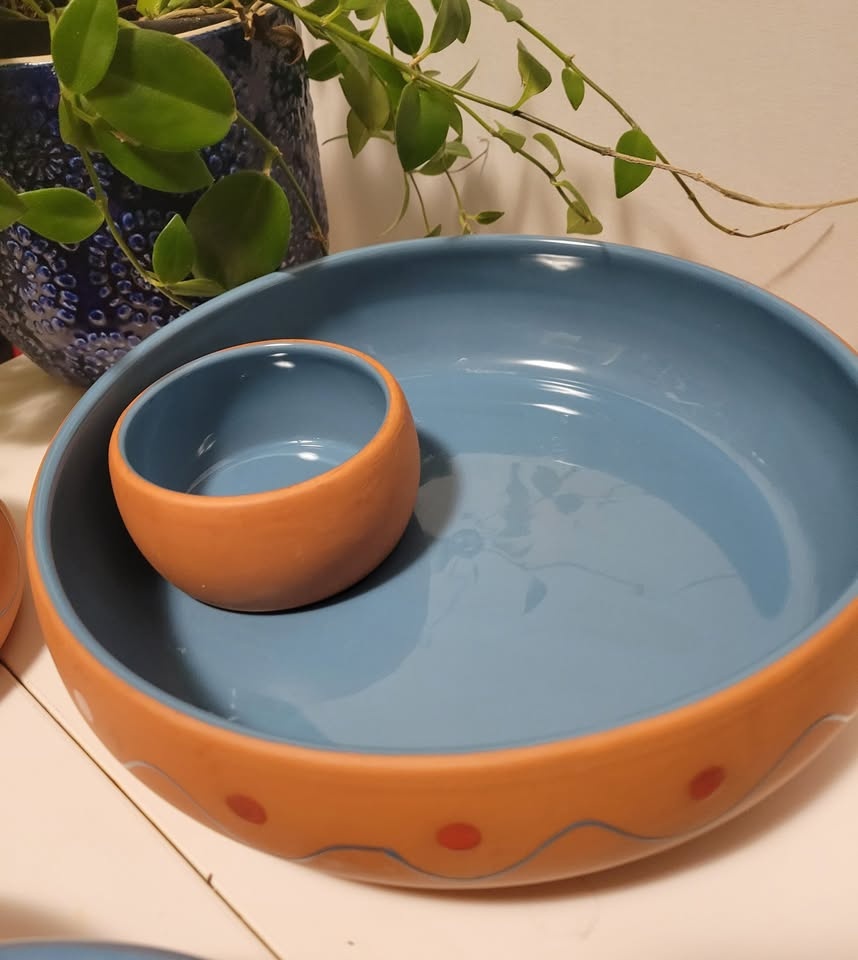Hand Made, Hand Painted Serving Dishes- HiMark Portugal Pottery - photo 4