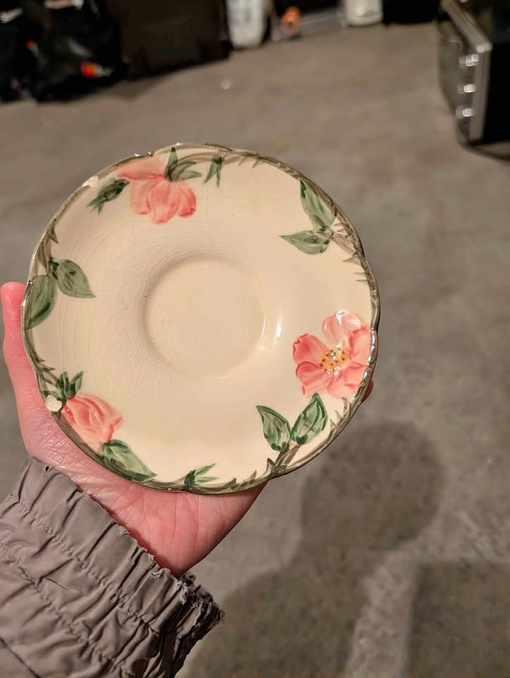 Vintage Franciscan Desert Rose Saucer - California USA