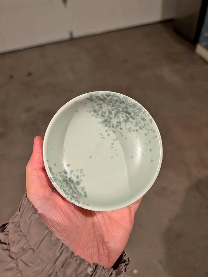 Japanese style mini ceramic soy sauce dish