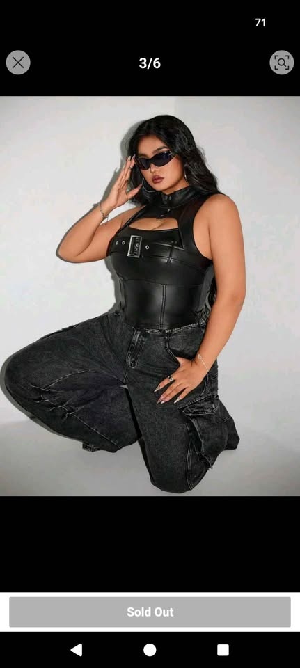 Plus Size Black Tank Top - photo 3