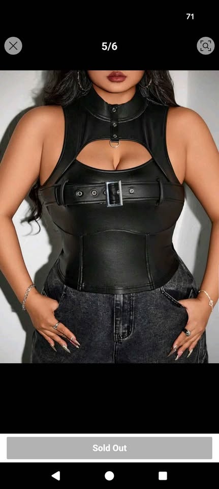 Plus Size Black Tank Top - photo 5