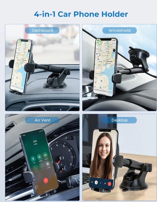 Mpow 155A 4-in-1 Car Phone Mount - photo 2