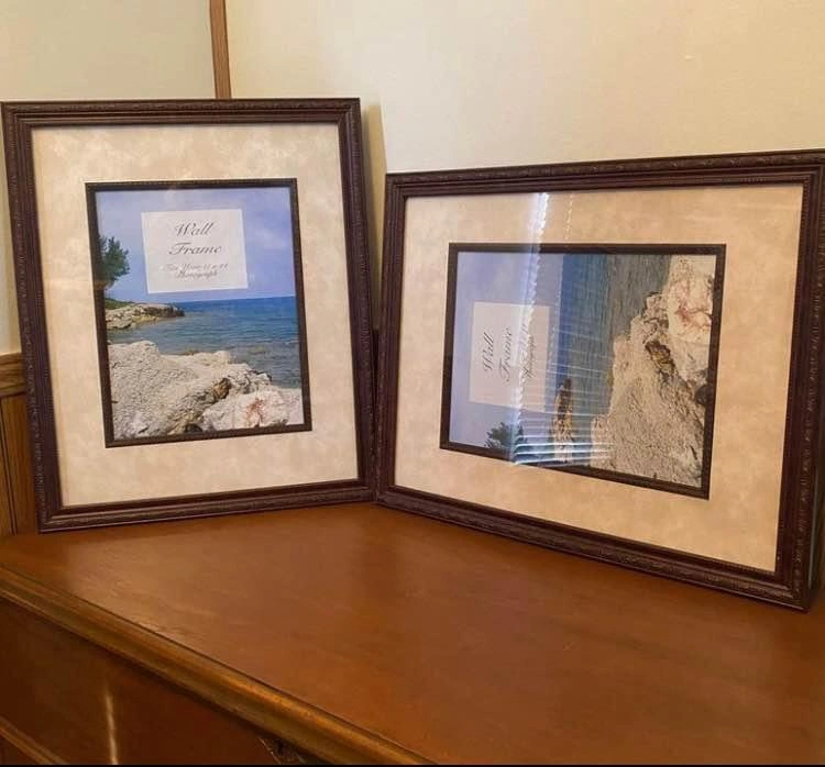 Beautiful Matted Wooden Frames