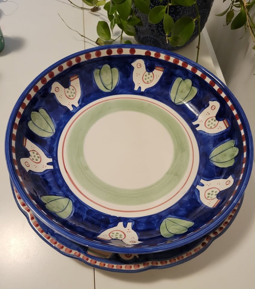 Made in Italy - Solimene Ceramic Handpainted Serving Dishes - photo 3