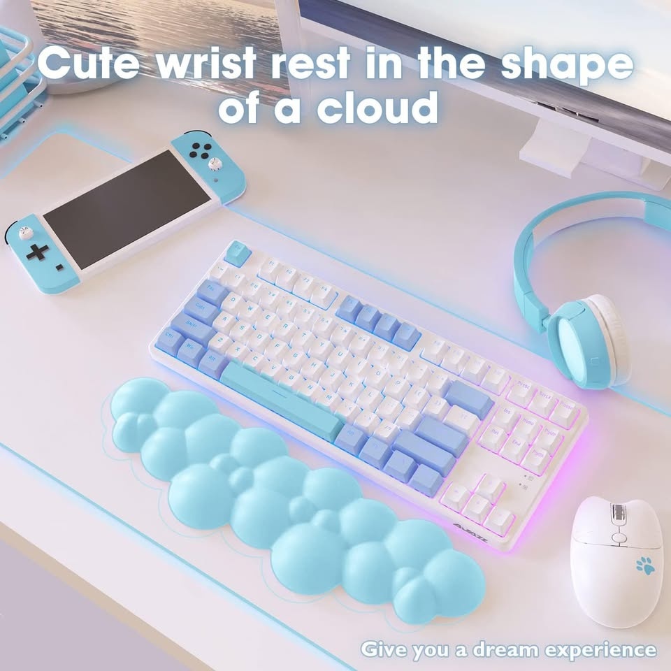 Kwafly Cloud Keyboard and Mouse Wrist Rest Set - photo 2