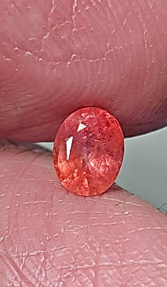 Unheated Padparadscha Sapphire 0.80ct Natural Certified Loose Ge