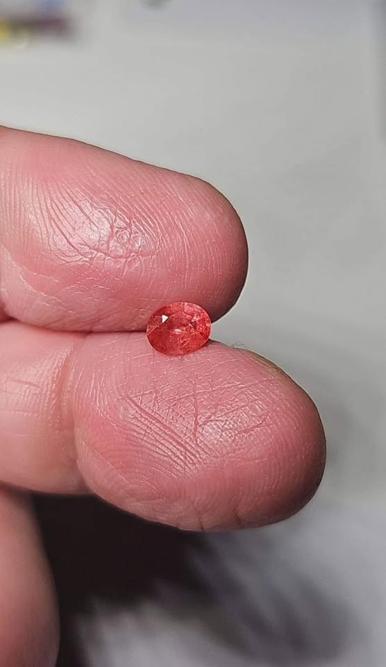 Unheated Padparadscha Sapphire 0.80ct Natural Certified Loose Ge - photo 2