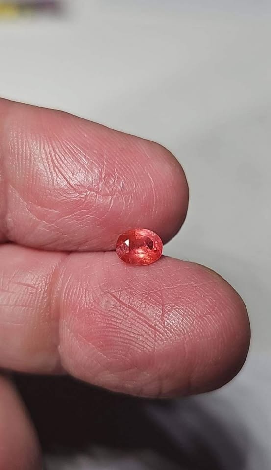 Unheated Padparadscha Sapphire 0.80ct Natural Certified Loose Ge - photo 3