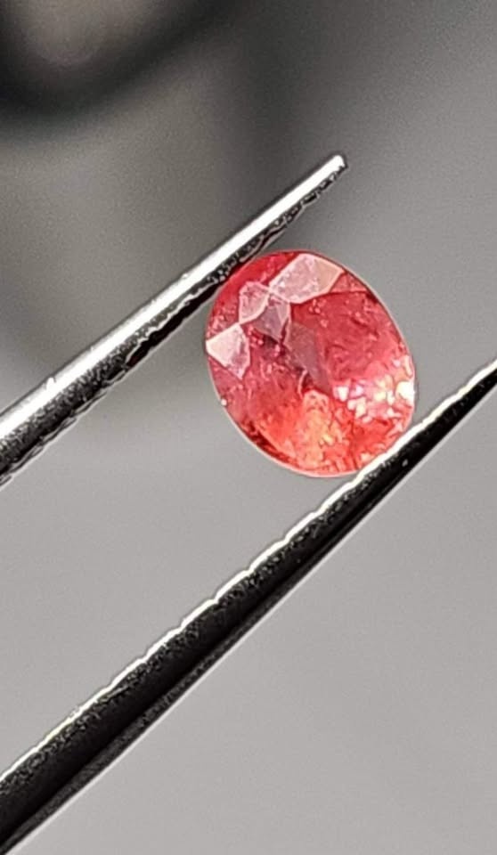 Unheated Padparadscha Sapphire 0.80ct Natural Certified Loose Ge - photo 4