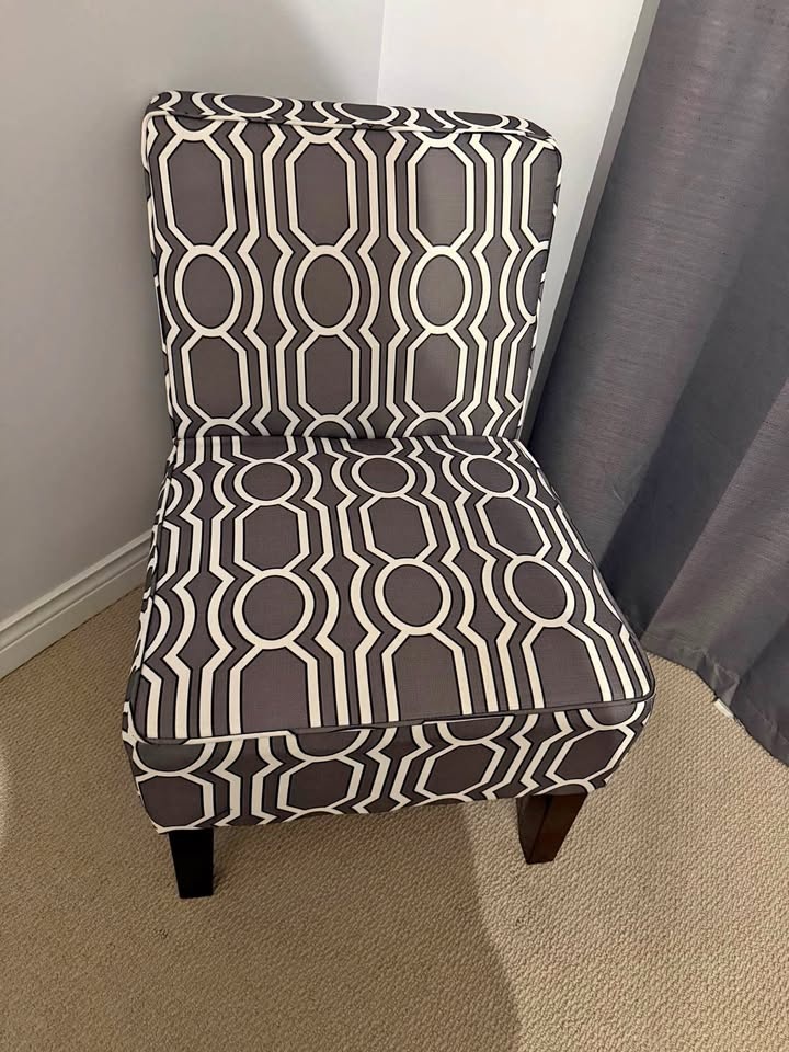 Two Fabric Accent Chairs