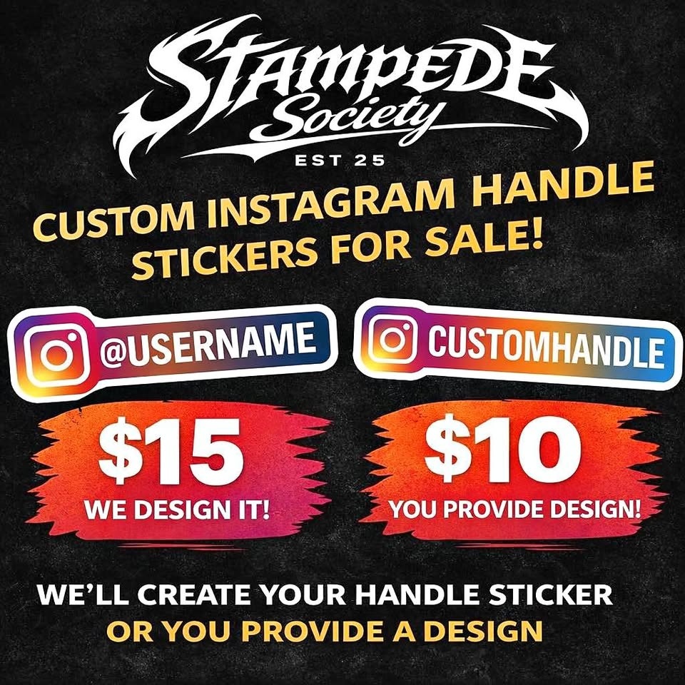 Custom Instagram Handle Sticker
