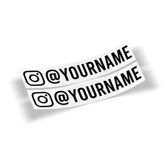 Custom Instagram Handle Sticker - photo 2