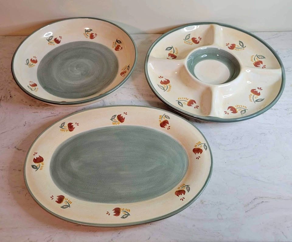 Hand Painted Serving Dishes