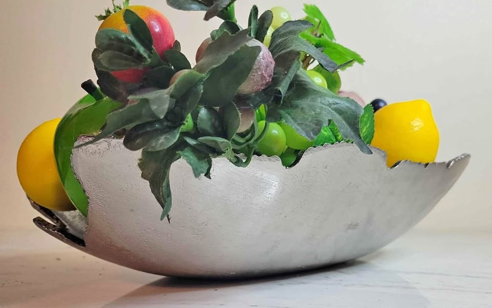 Metal (Pewter?) Decorative Dish