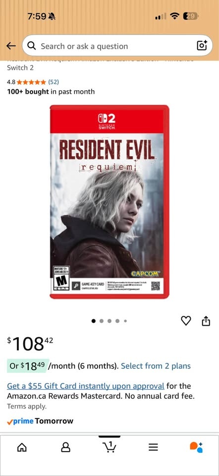 Nintendo Switch 2 with Resident Evil 9 - photo 2