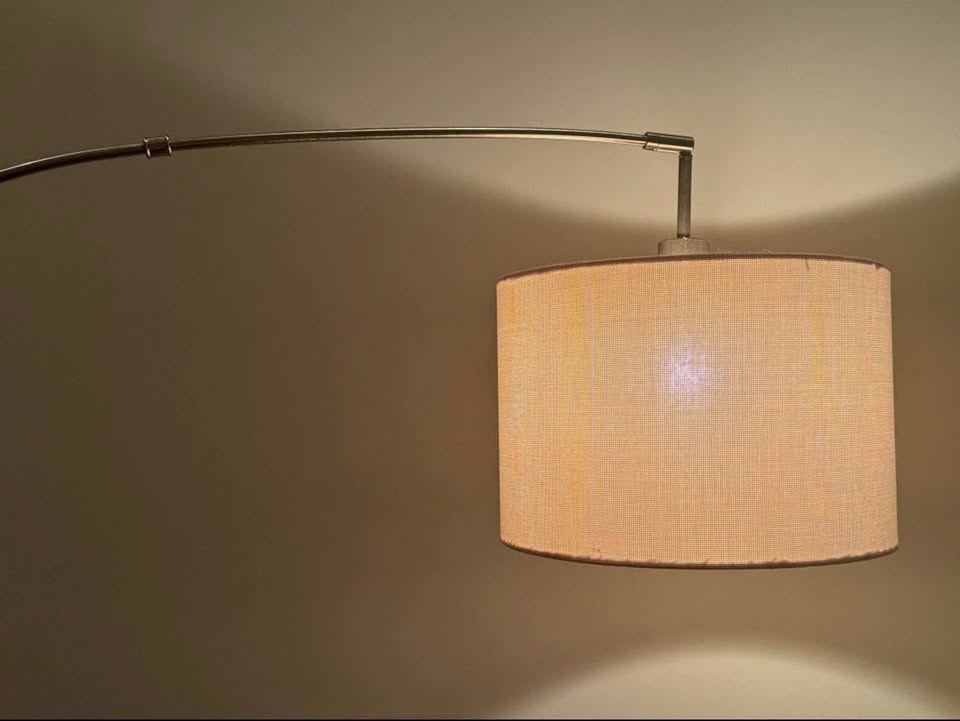Arched Lamp - beige shade and marble base - photo 2