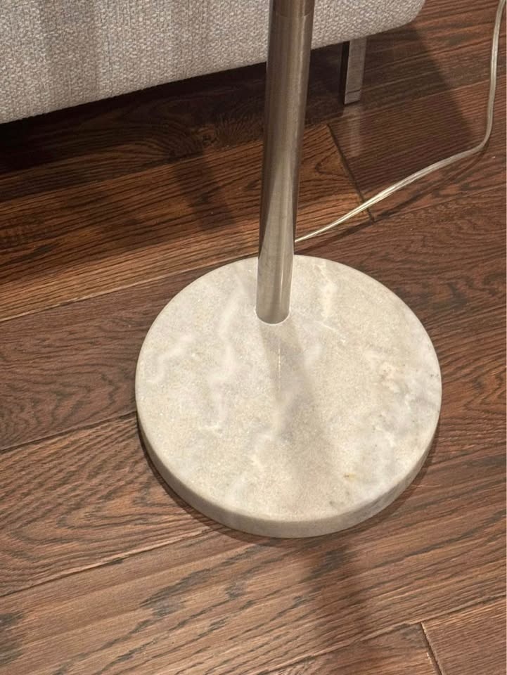 Arched Lamp - beige shade and marble base - photo 3