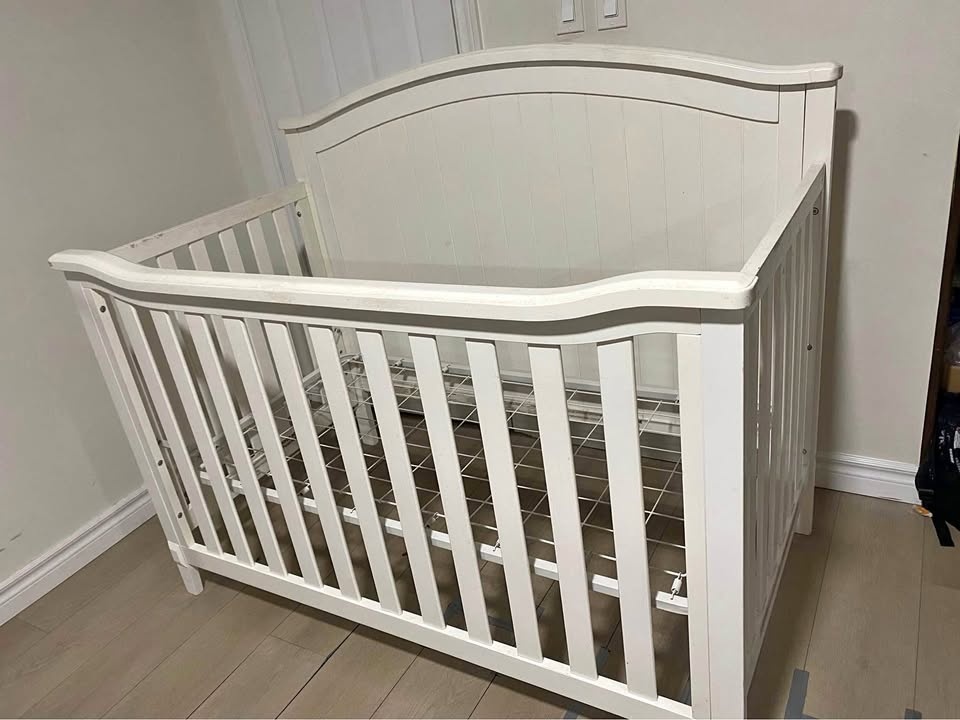 White Baby Crib - Barely Used