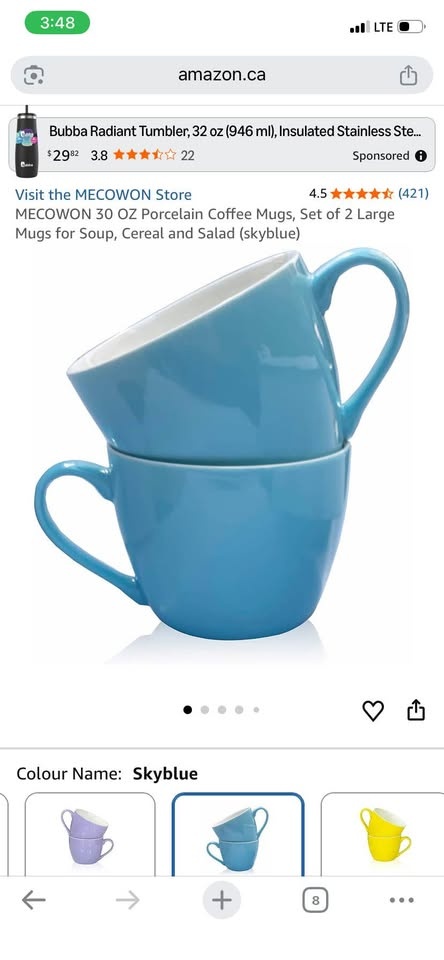 30OZ porcelain large mugs. - photo 3