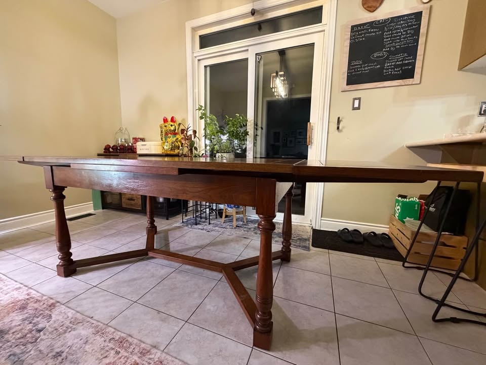 Solid Wood Extendable Dining Table - photo 2