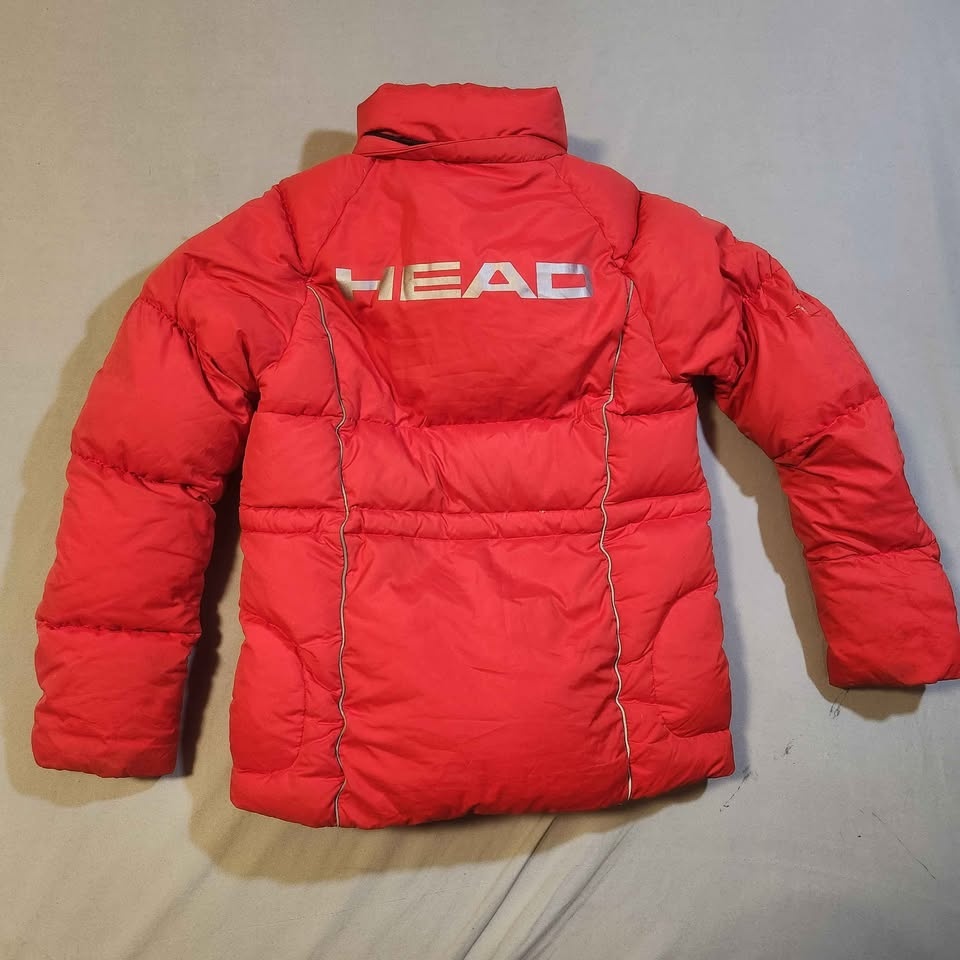 HEAD Red Puffer Jacket XS Duck Down Feathers Winter Coat - photo 2
