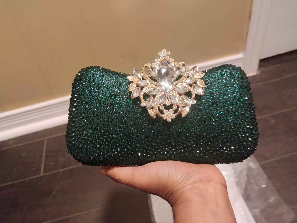 Brand new beautiful green color luxury evening party bag for wom - photo 2