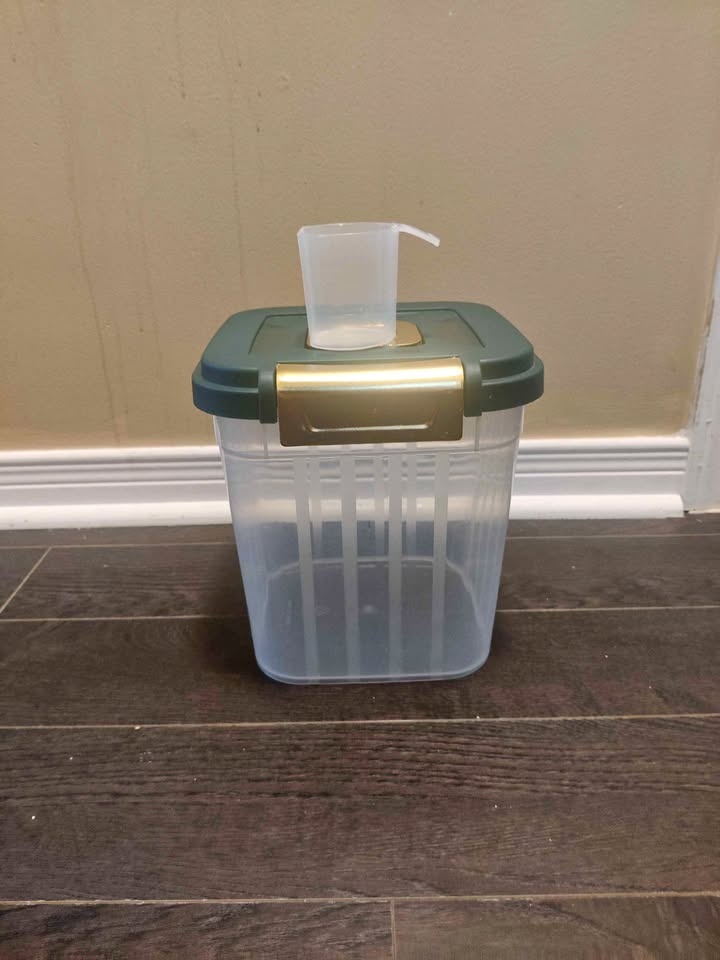 Used good condition large rice or flour storage container