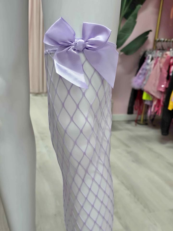 Colorful fishnet stockings