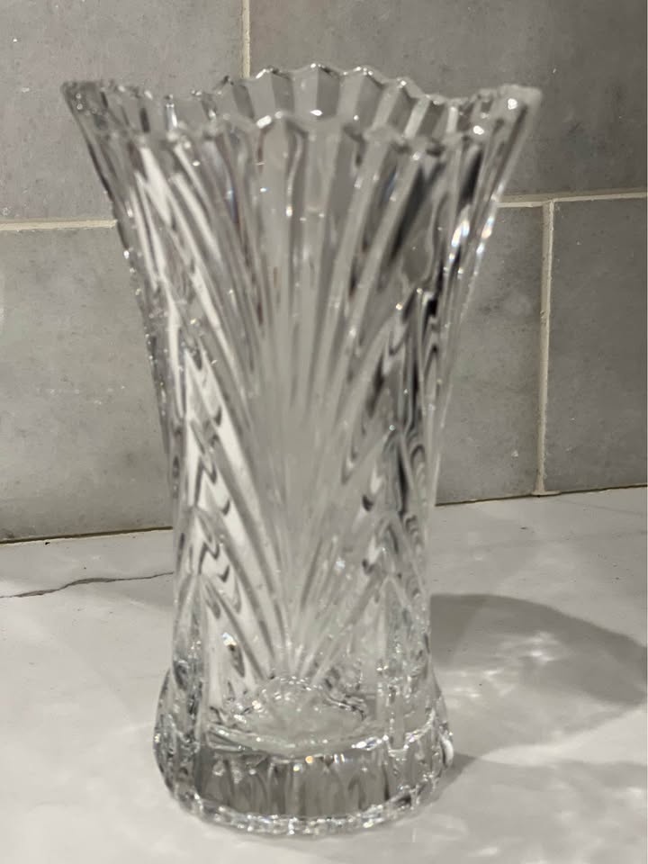 MIKASA Accent Cut Crystal Bud Vase 4.75" Tall - photo 2